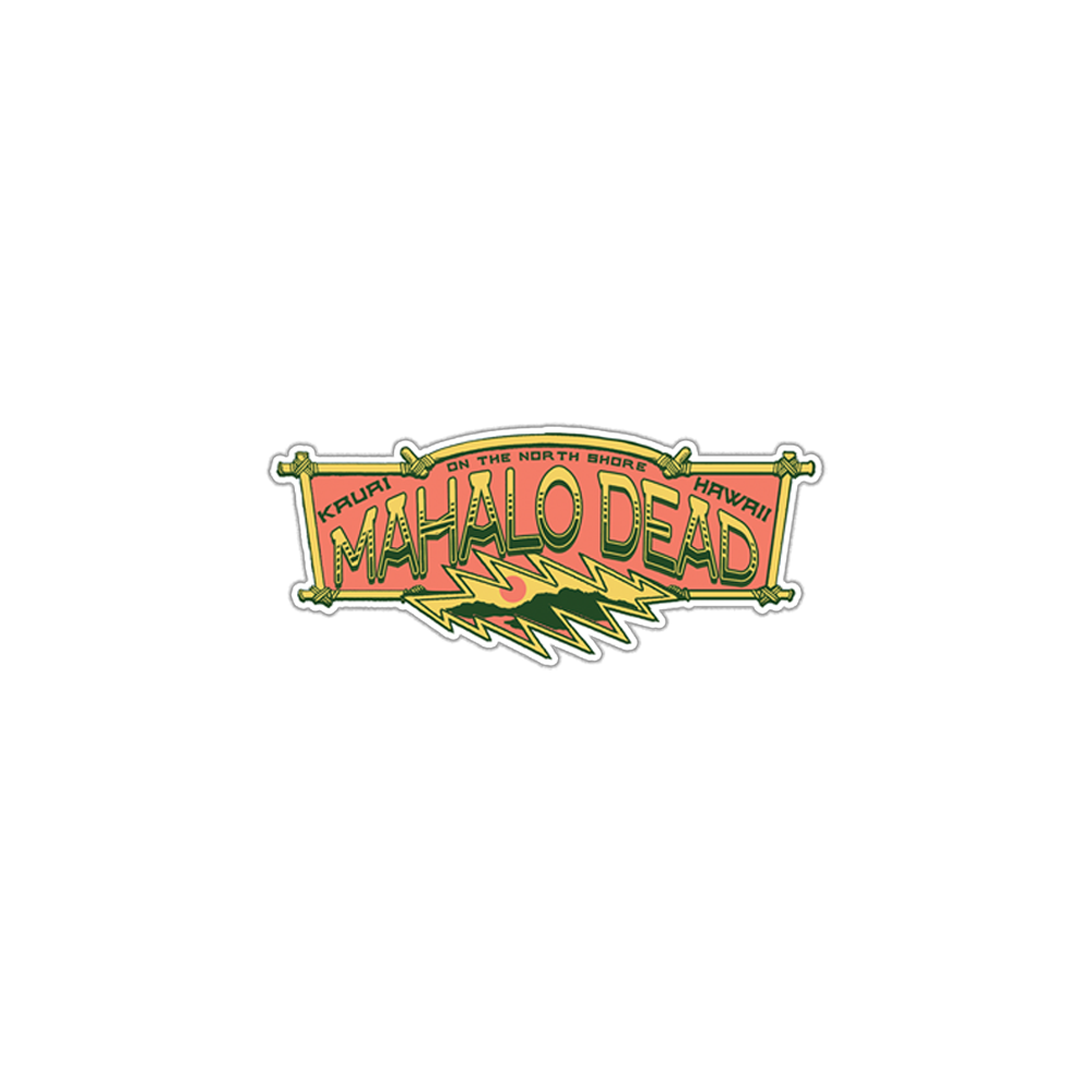 Mahalo Dead Logo Sticker