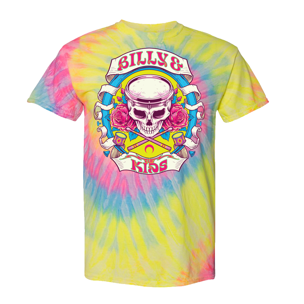 Billy & the Kids Drum Head Tie-Dye T-Shirt